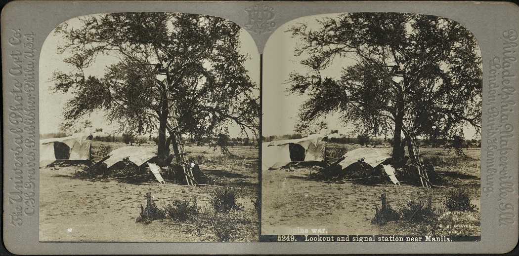 Philippine War. Lookout and signal station near Manila.